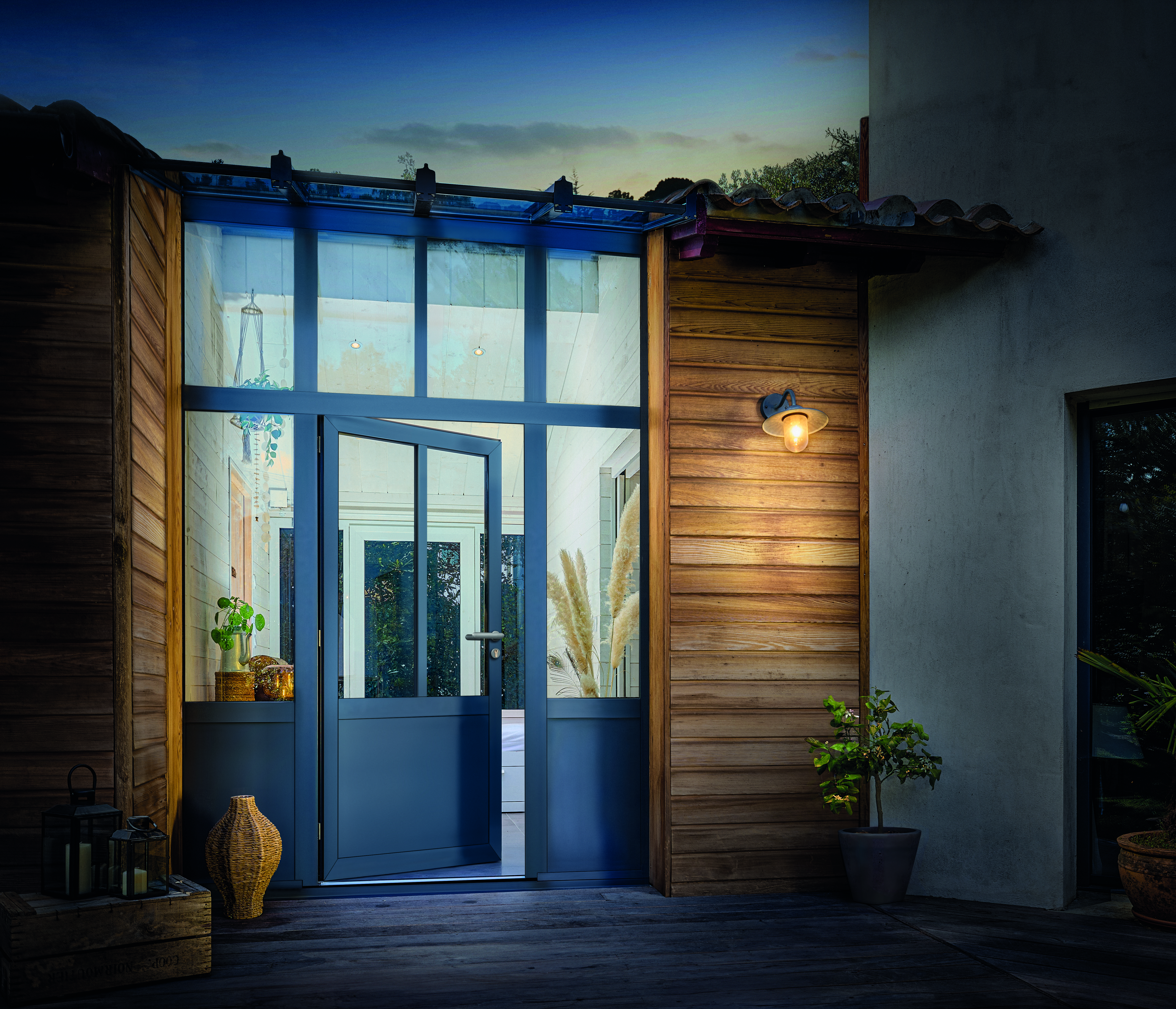 Porte d'entrée vitrée