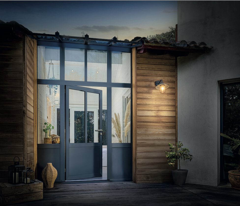 porte d'entrée vitrée